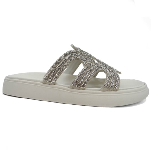 Chinelo Moleca Gaspea Com Brilho 5469.134 Creme