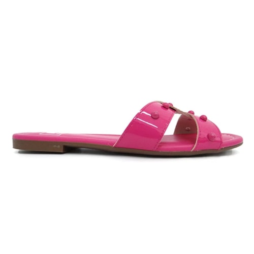 Detalhe - Chinelo Moleca Rasteira Feminina 5435.428 Pink