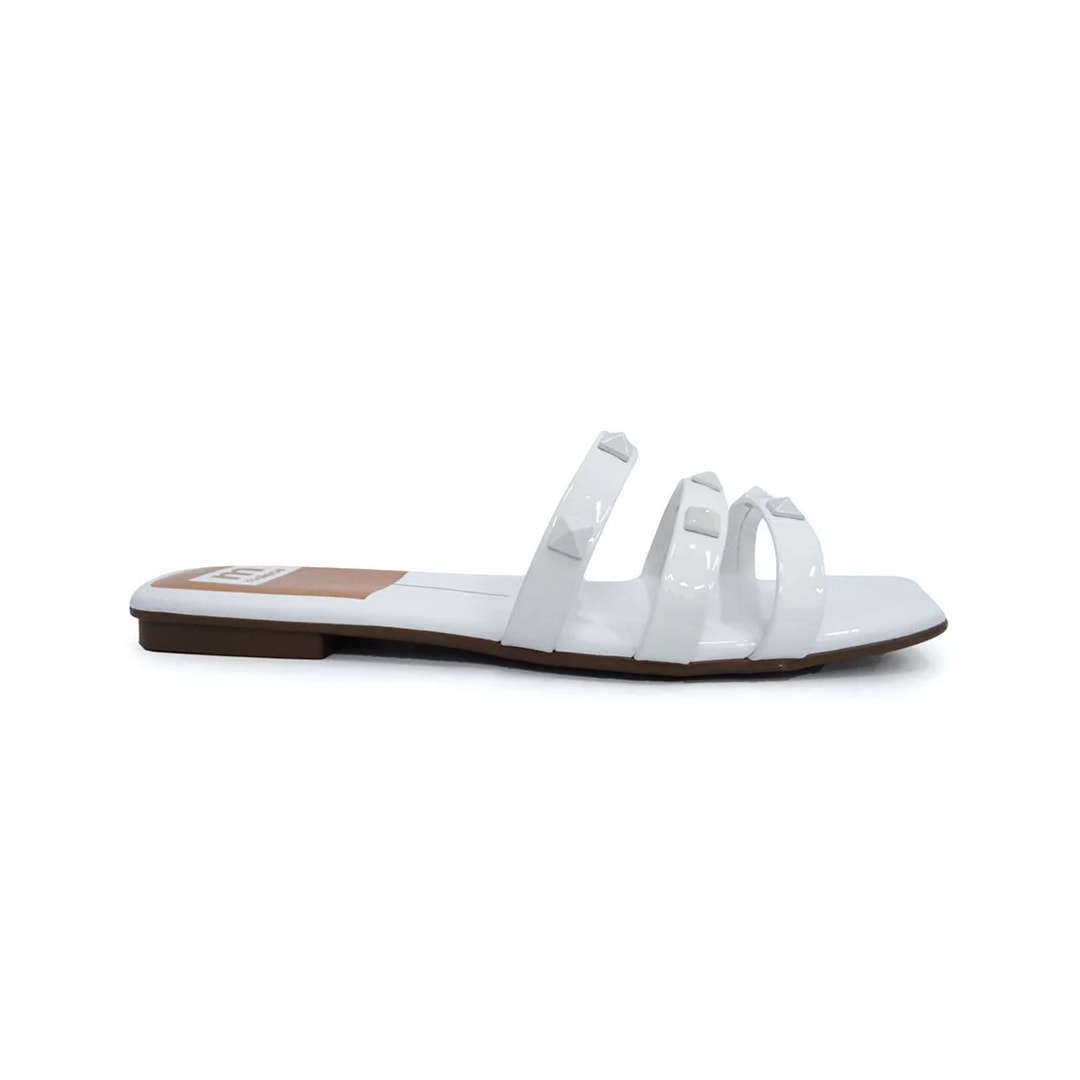 Chinelo Moleca Rasteira Feminina 5462.108 Branco