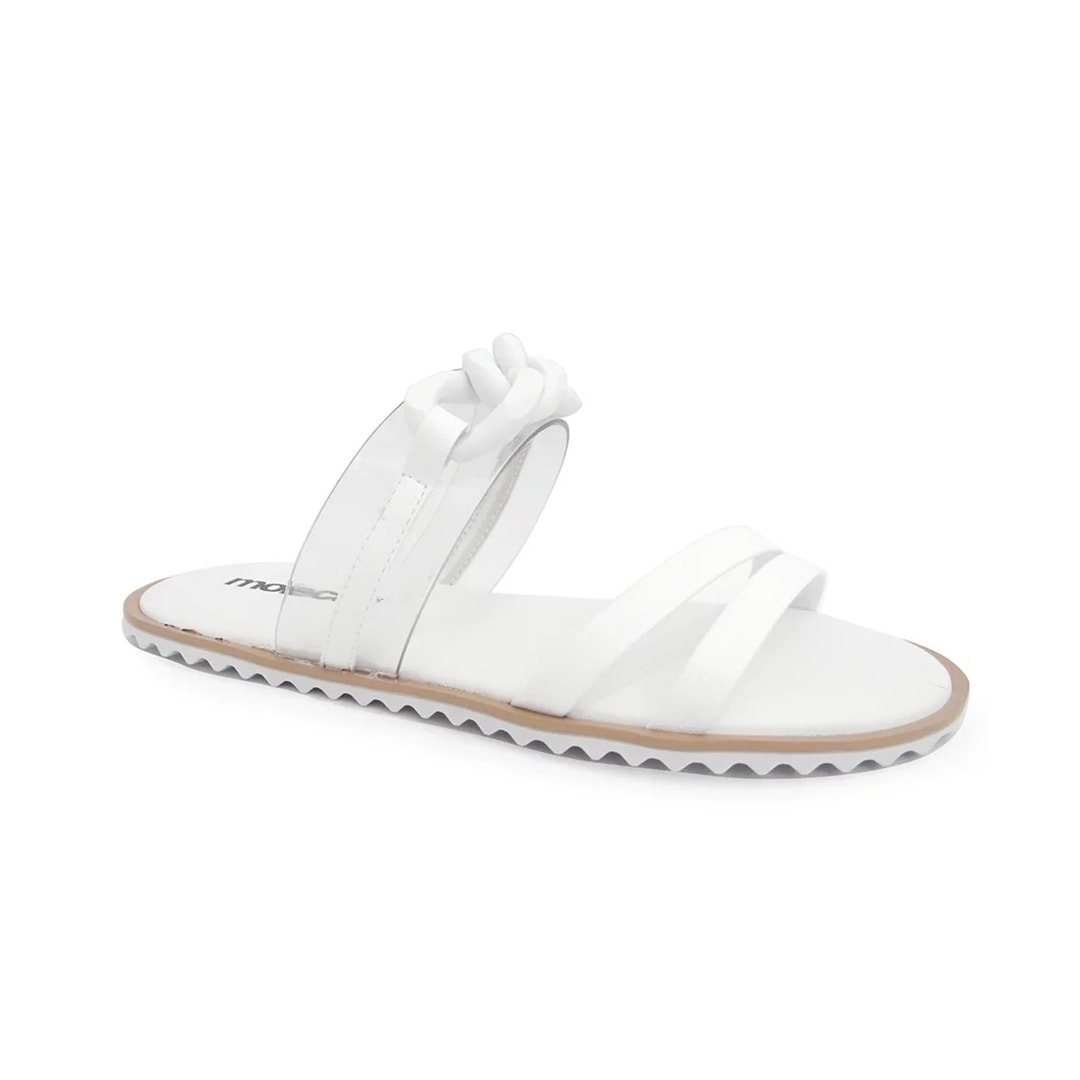Chinelo Moleca Rasteira Feminina 5464.106 Branco