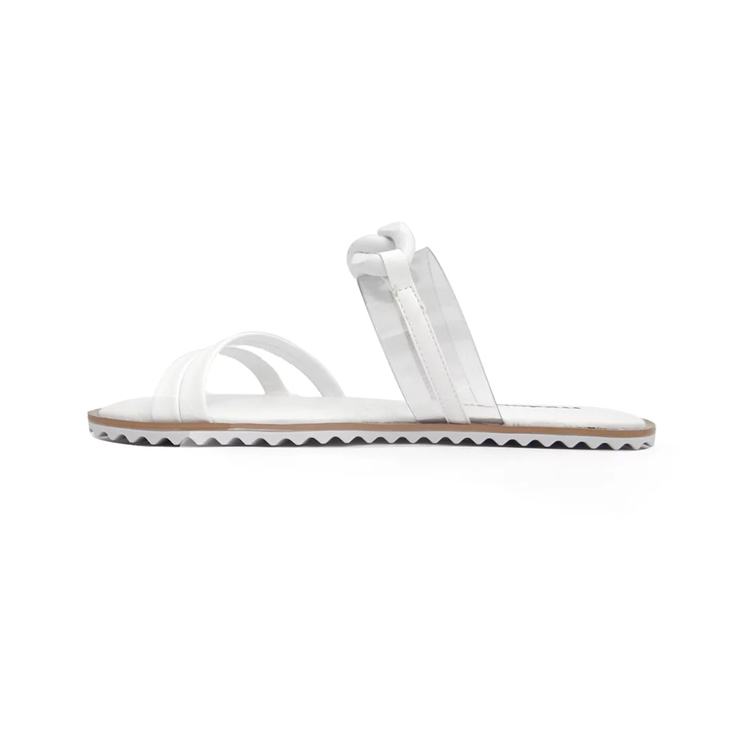 Chinelo Moleca Rasteira Feminina 5464.106 Branco