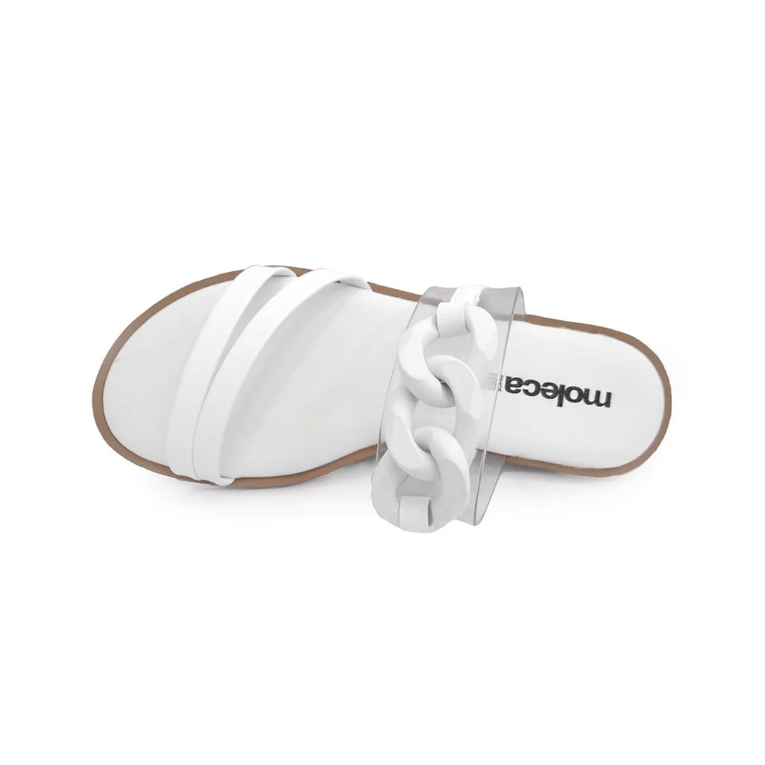 Chinelo Moleca Rasteira Feminina 5464.106 Branco
