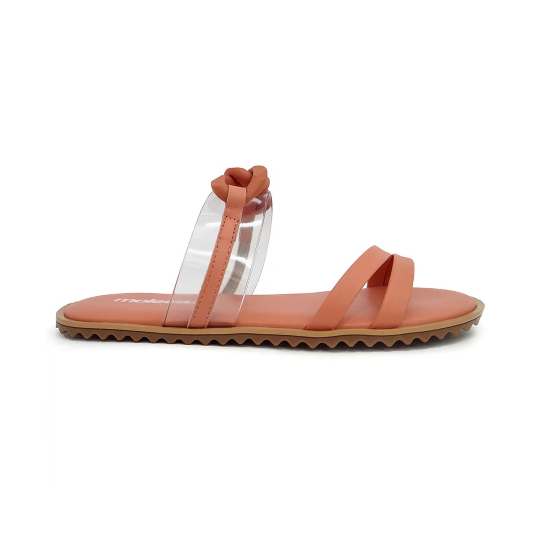 Chinelo Moleca Rasteira Feminina 5464.106 Coral