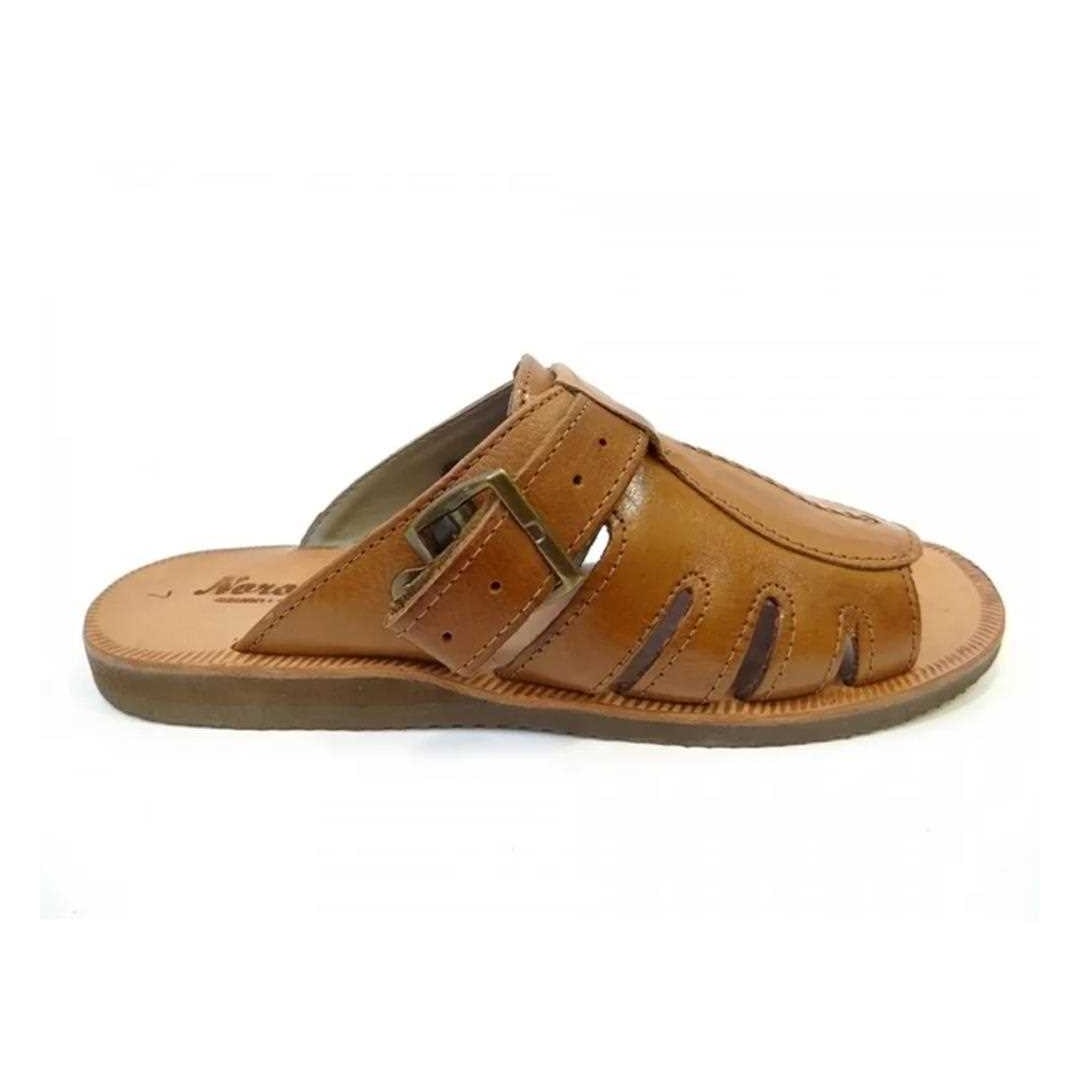Chinelo Monge De Couro 104 Conhaque