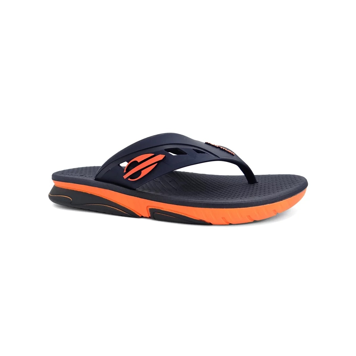 Chinelo Mormaii Swap Dedo 11678 Grendene Laranja/Azul Chinelo Mormaii Swap Dedo 11678 Grendene Laranja/Azul