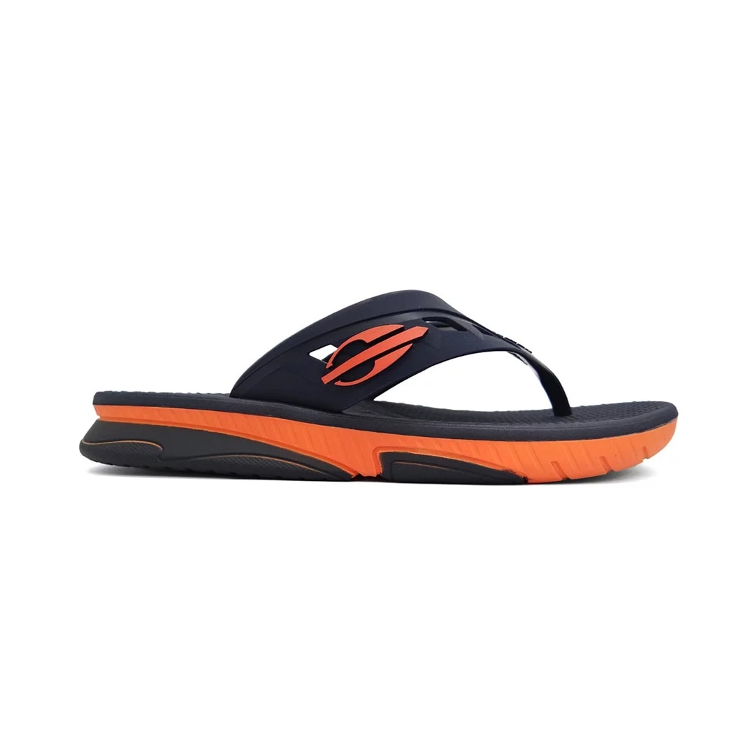 Chinelo Mormaii Swap Dedo 11678 Grendene Laranja/Azul