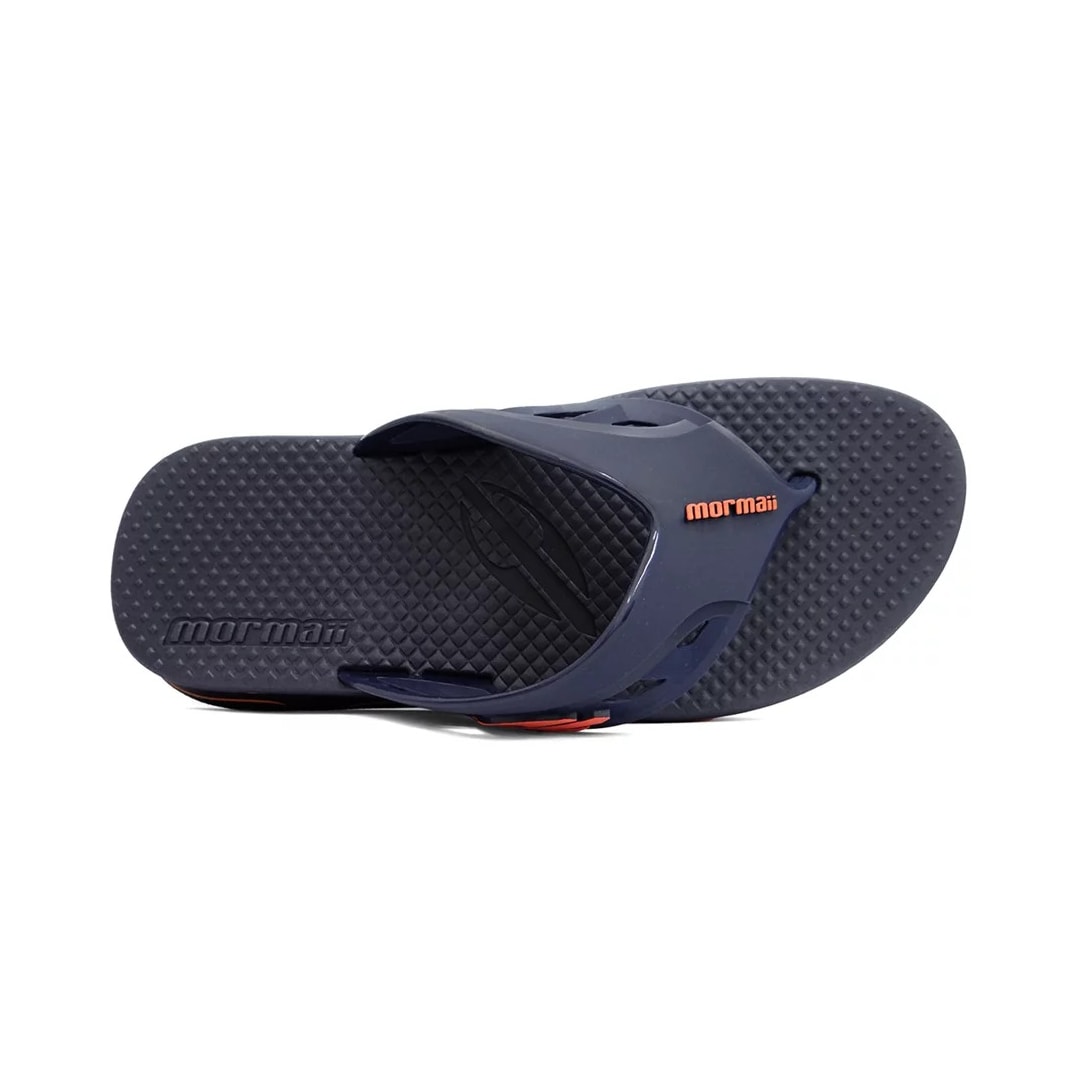 Chinelo Mormaii Swap Dedo 11678 Grendene Laranja/Azul