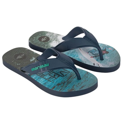 Chinelo Mormaii Tropical Dedo Grendene 10591 azul/azul/azul