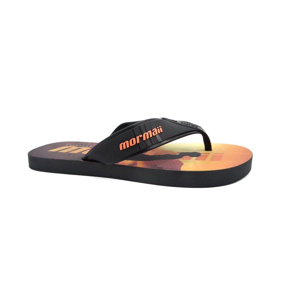 Chinelo Mormaii Tropical Dedo Grendene 10591 Preto/Preto/Laranja Chinelo Mormaii Tropical Dedo Grendene 10591 Preto/Preto/Laranja