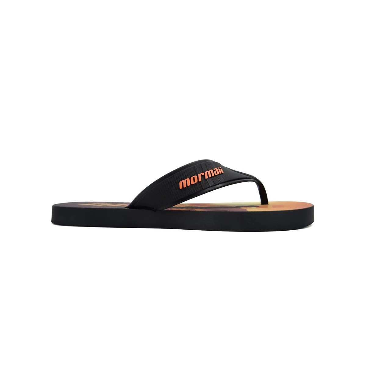 Chinelo Mormaii Tropical Dedo Grendene 10591 Preto/Preto/Laranja Chinelo Mormaii Tropical Dedo Grendene 10591 Preto/Preto/Laranja
