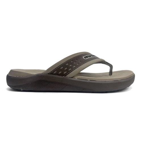 Detalhe - Chinelo Olympikus Masculino 921 Chocolate/Castor