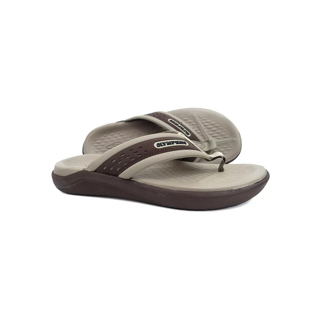 Chinelo Olympikus Masculino 921 Chocolate/Castor Chinelo Olympikus Masculino 921 Chocolate/Castor