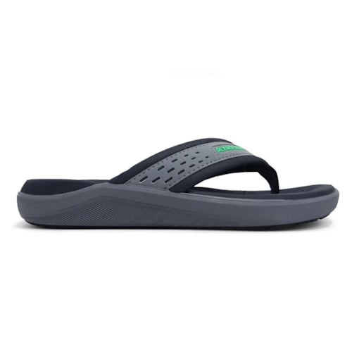 Detalhe - Chinelo Olympikus Masculino 921 Steel/Petroleo