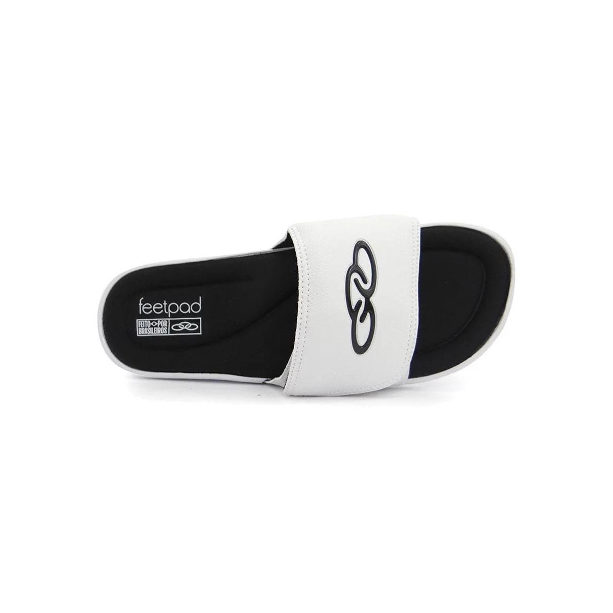 Chinelo Olympikus Masculino Gaspea Meubourne Branco/Preto Chinelo Olympikus Masculino Gaspea Meubourne Branco/Preto