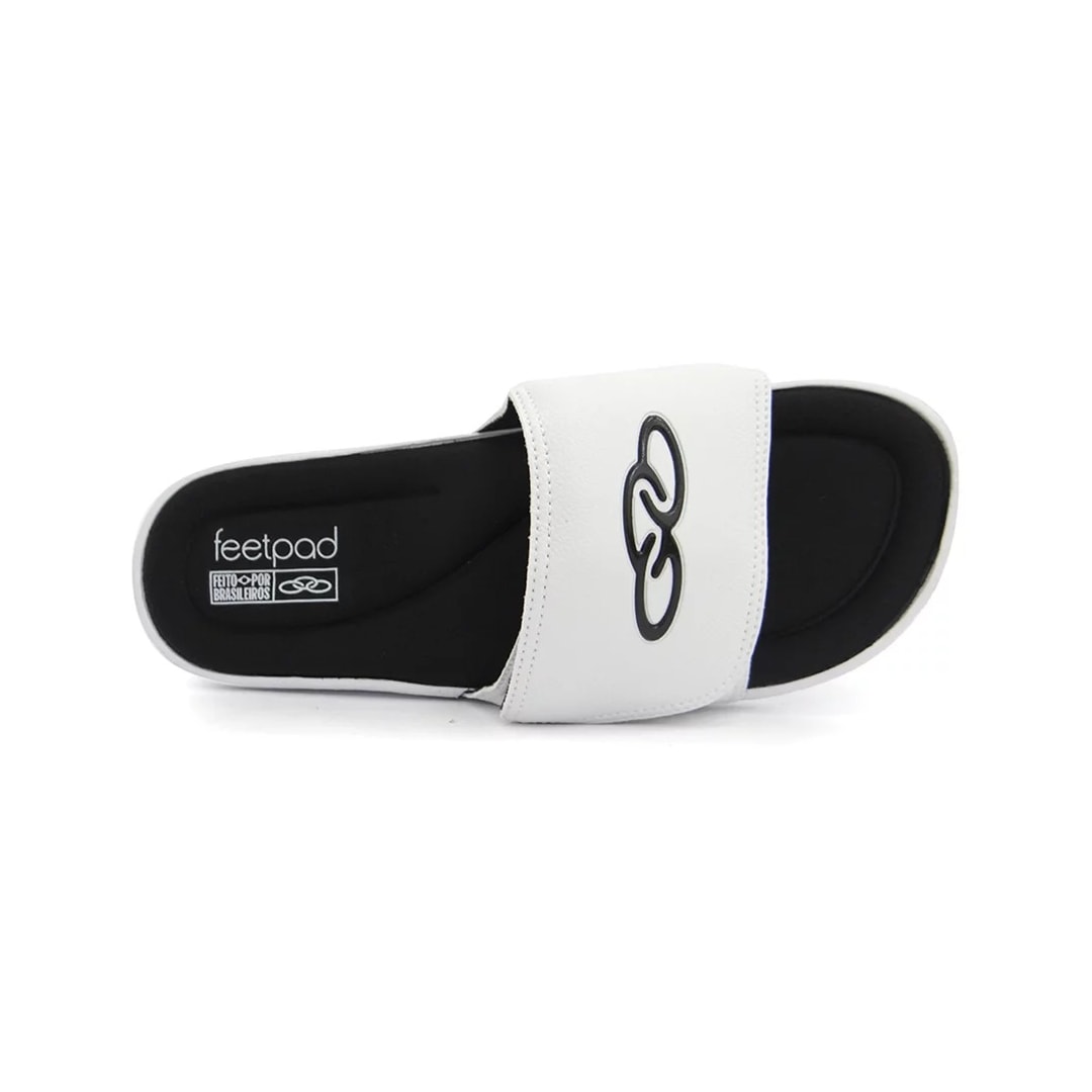 Chinelo Olympikus Masculino Gaspea Meubourne Branco/Preto Chinelo Olympikus Masculino Gaspea Meubourne Branco/Preto