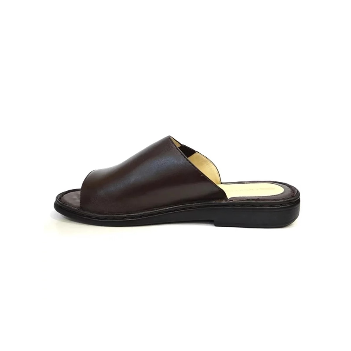 Chinelo Opananken de Couro Anatômico 66906 Cafe Chinelo Opananken de Couro Anatômico 66906 Cafe