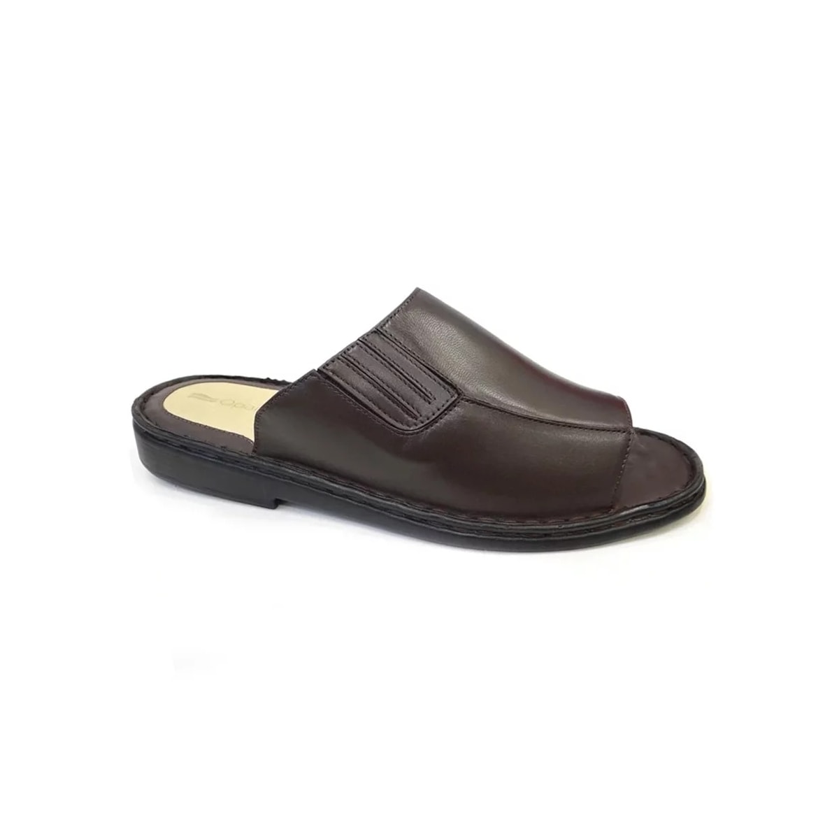 Chinelo Opananken de Couro Anatômico 66906 Cafe Chinelo Opananken de Couro Anatômico 66906 Cafe