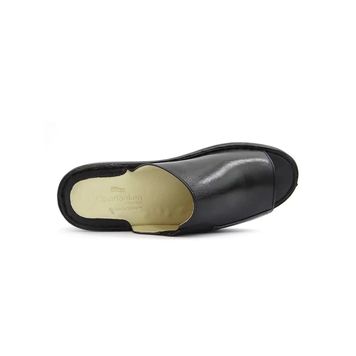 Chinelo Opananken de Couro Anatômico 66906 Preto Chinelo Opananken de Couro Anatômico 66906 Preto