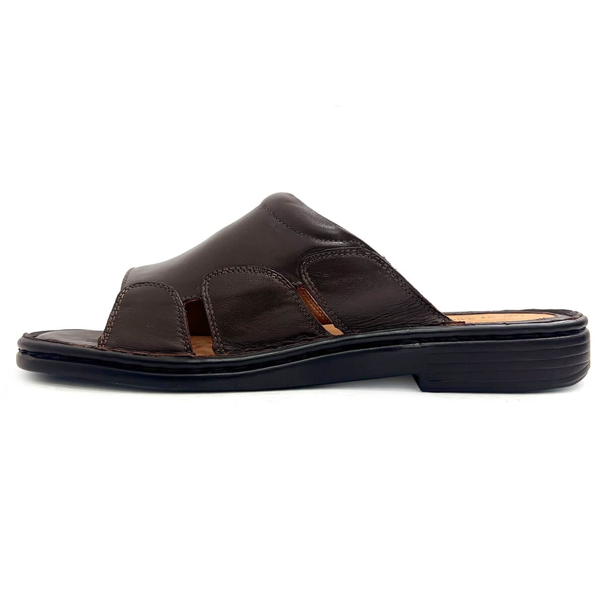 Chinelo Opananken de Couro Anatômico 66911 Cafe Chinelo Opananken de Couro Anatômico 66911 Cafe