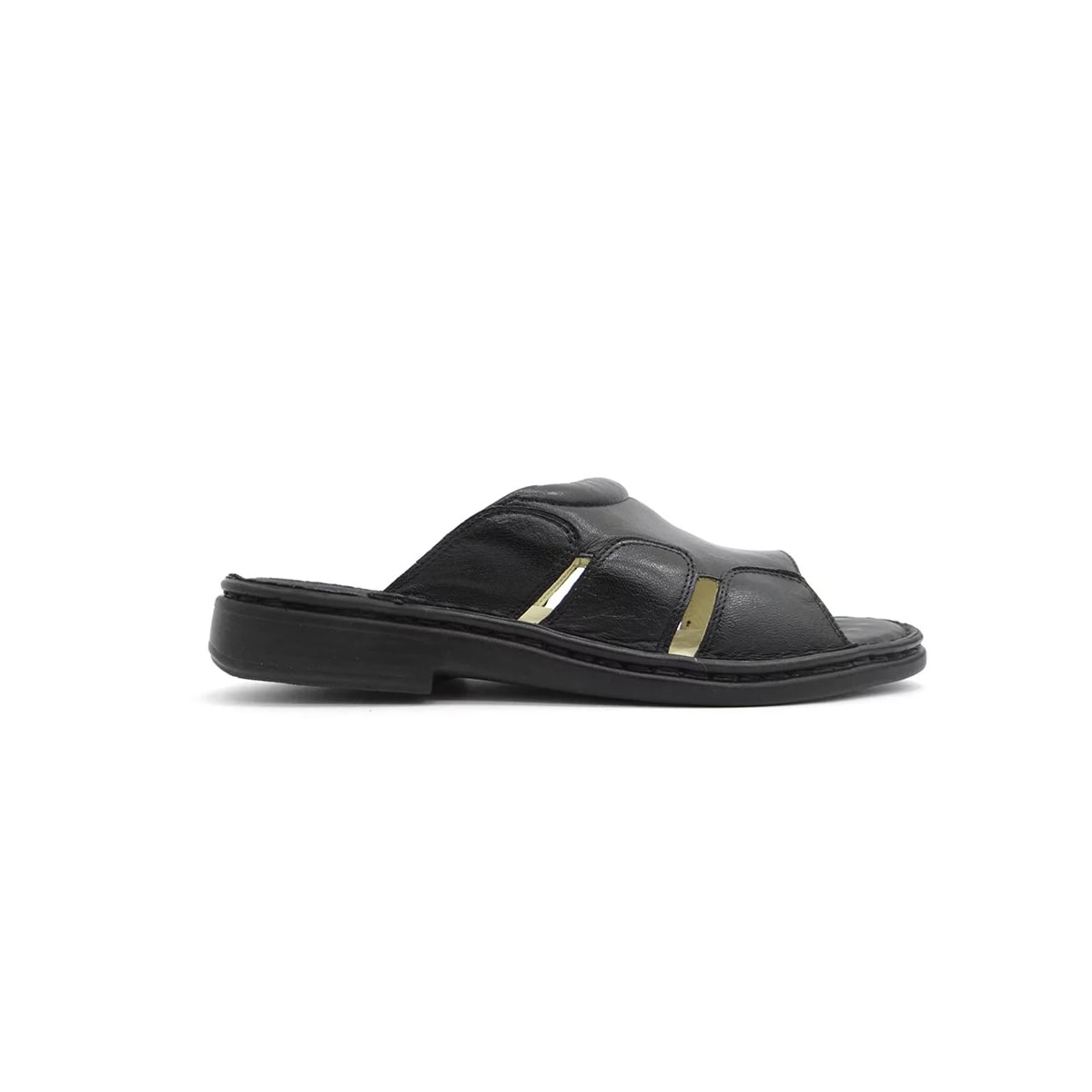 Chinelo Opananken de Couro Anatômico 66911 Preto Chinelo Opananken de Couro Anatômico 66911 Preto