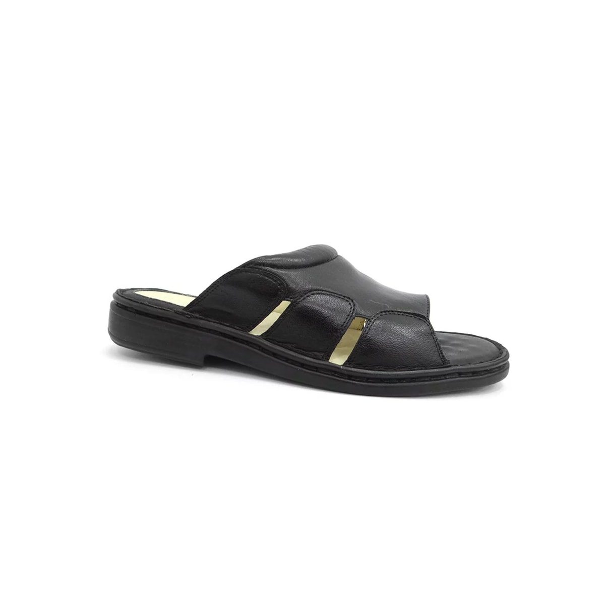 Chinelo Opananken de Couro Anatômico 66911 Preto Chinelo Opananken de Couro Anatômico 66911 Preto