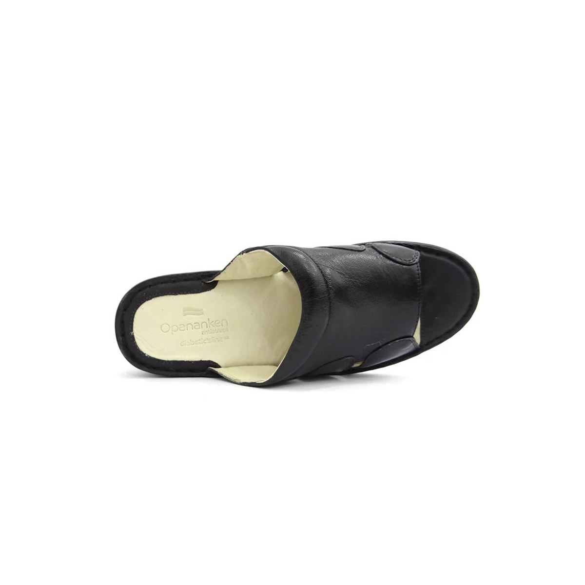 Chinelo Opananken de Couro Anatômico 66911 Preto