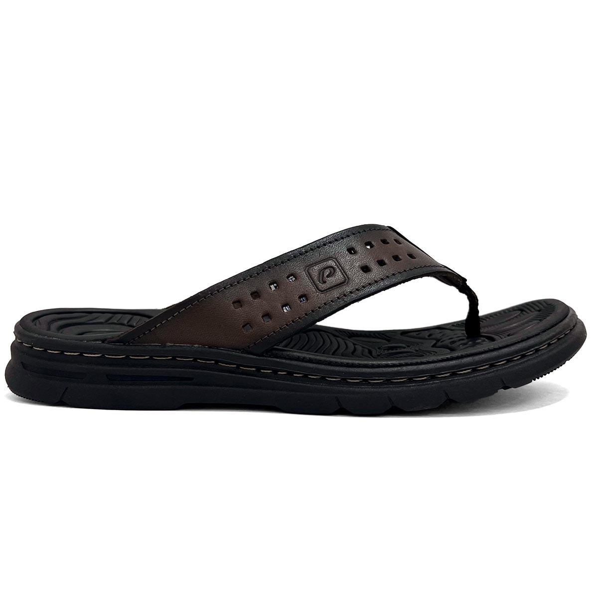 Chinelo Pegada De Couro 134202 Cravo Chinelo Pegada De Couro 134202 Cravo