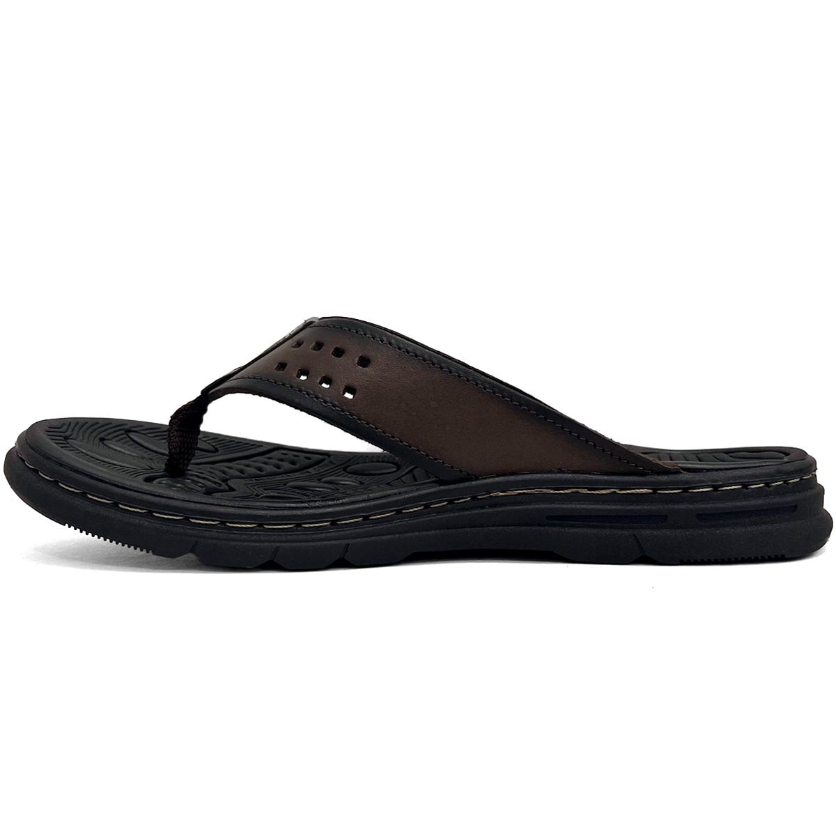 Chinelo Pegada De Couro 134202 Cravo Chinelo Pegada De Couro 134202 Cravo