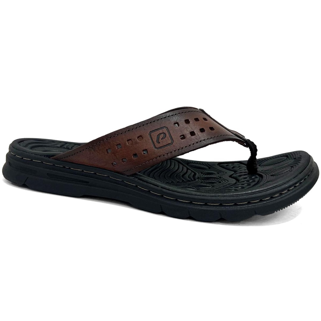 Chinelo Pegada De Couro 134202 Pinhao