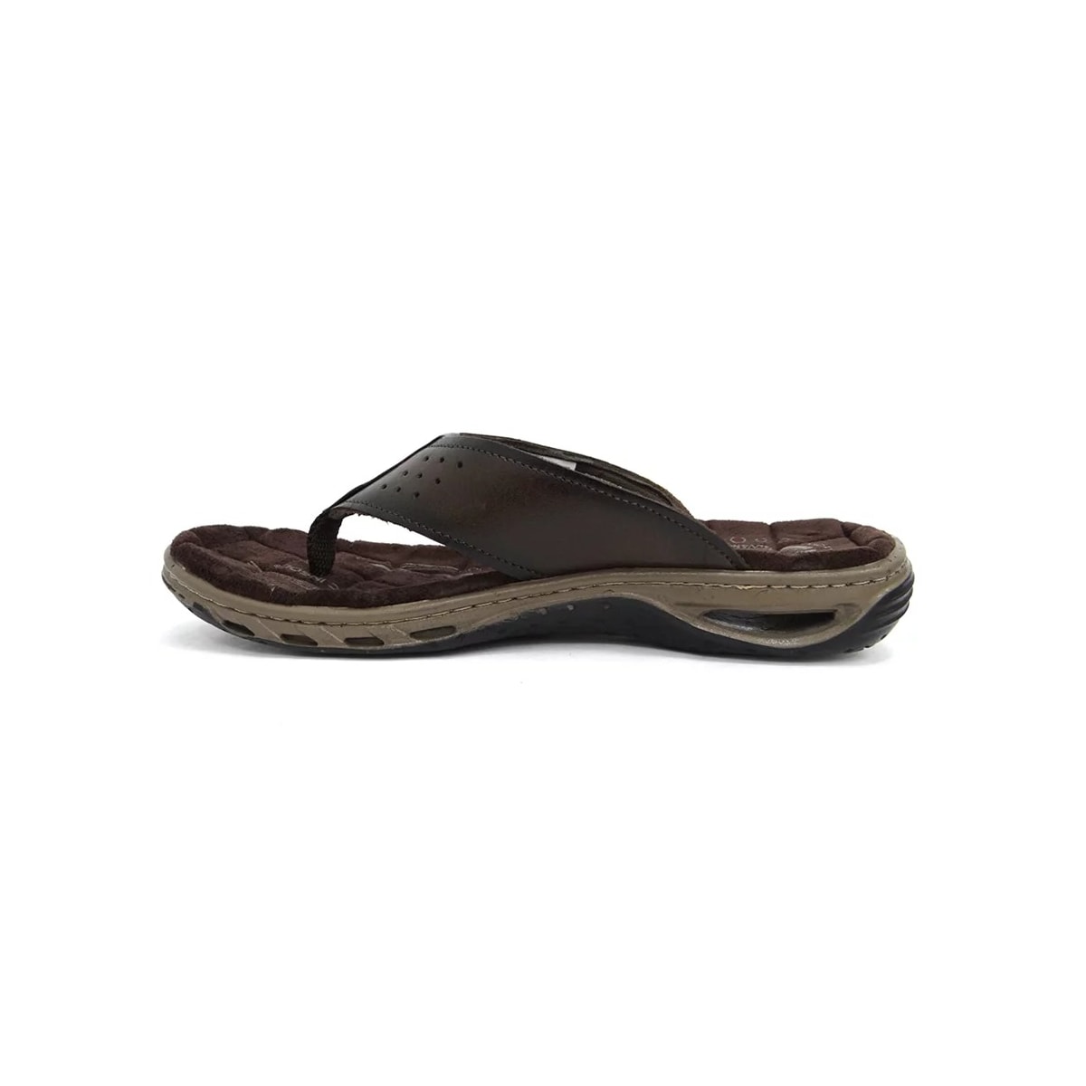 Chinelo Pegada de Couro de Dedo 131663 Cravo Chinelo Pegada de Couro de Dedo 131663 Cravo