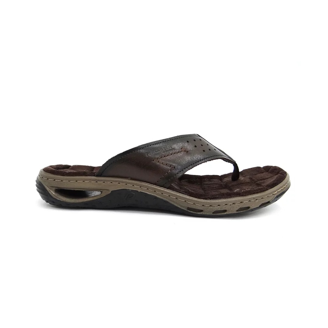 Chinelo Pegada de Couro de Dedo 131663 Cravo Chinelo Pegada de Couro de Dedo 131663 Cravo