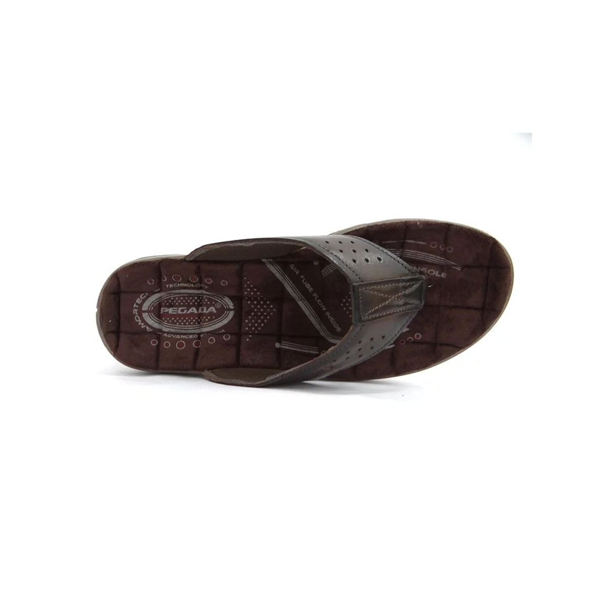 Chinelo Pegada de Couro de Dedo 131663 Cravo Chinelo Pegada de Couro de Dedo 131663 Cravo