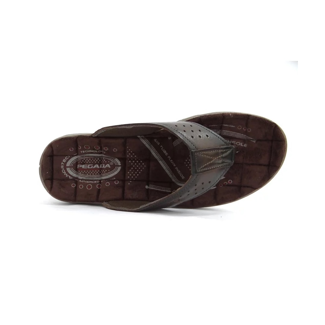 Chinelo Pegada de Couro de Dedo 131663 Cravo Chinelo Pegada de Couro de Dedo 131663 Cravo