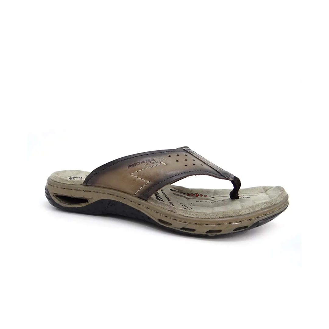 Chinelo Pegada  de Couro de Dedo 131663 Rato