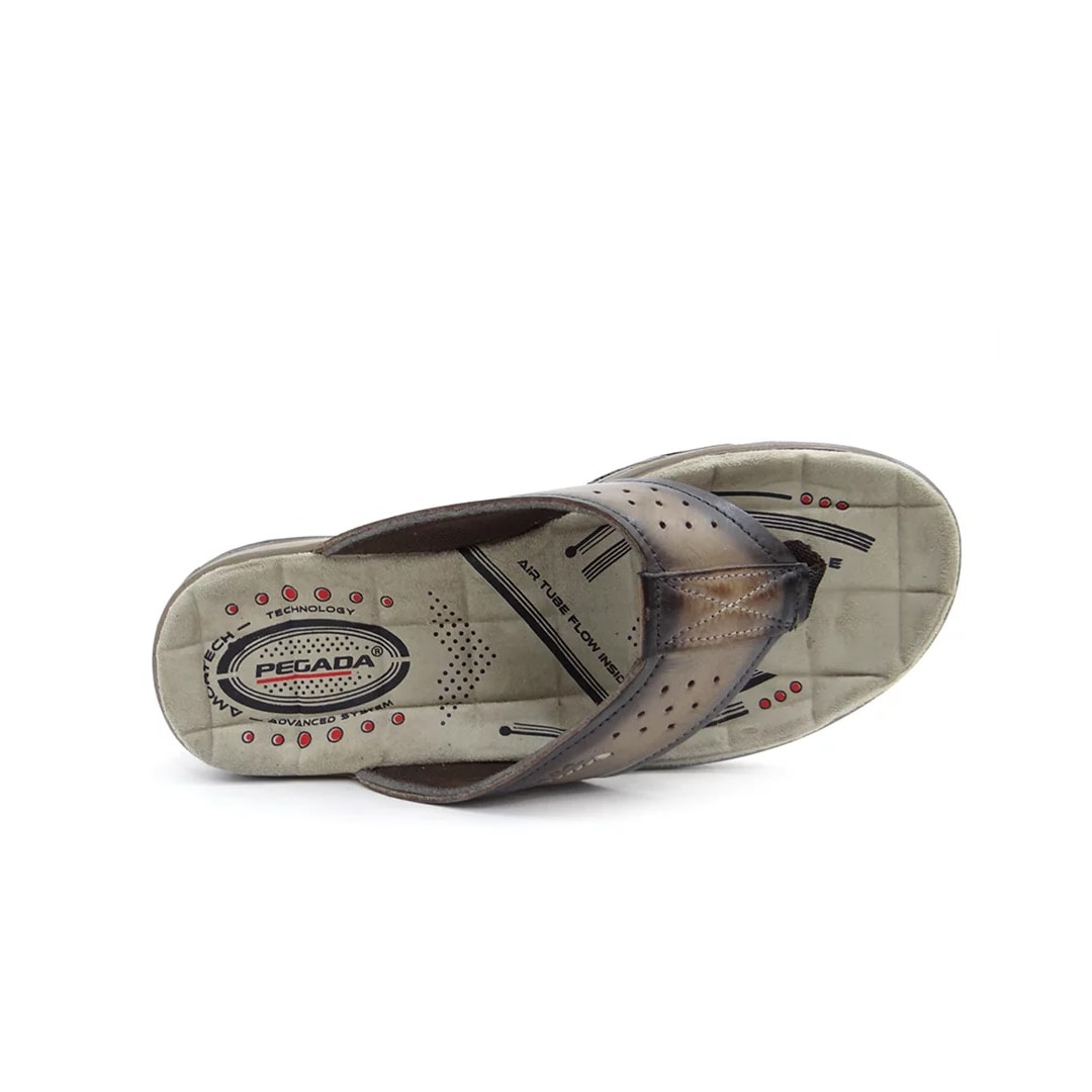 Chinelo Pegada  de Couro de Dedo 131663 Rato