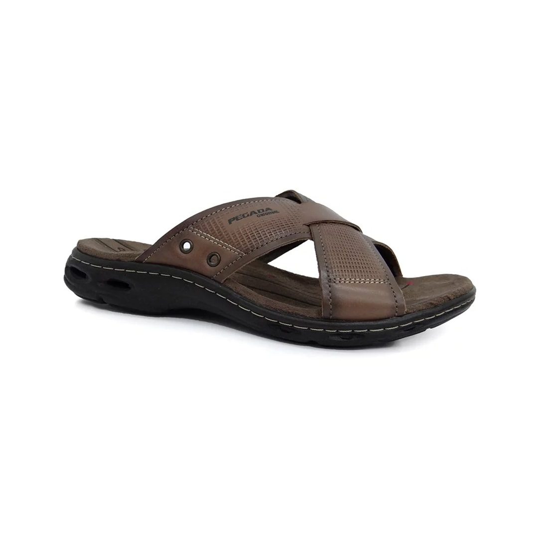 Chinelo Pegada de Couro Masculino 130683 Rato