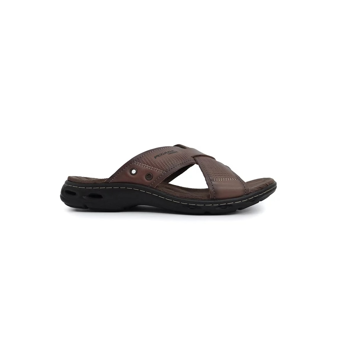 Chinelo Pegada de Couro Masculino 130683 Rato Chinelo Pegada de Couro Masculino 130683 Rato