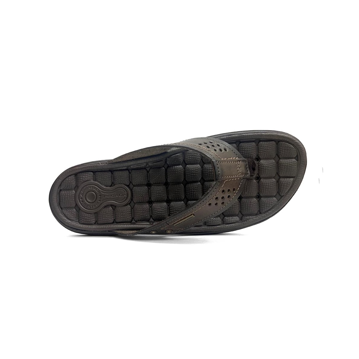 Chinelo Pegada Masculino Couro 131221 Cravo Chinelo Pegada Masculino Couro 131221 Cravo