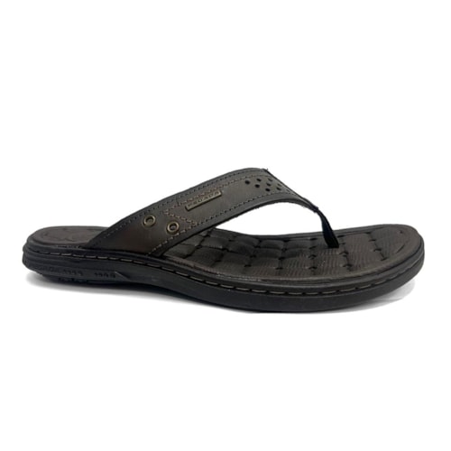 Chinelo Pegada Masculino Couro 131221 Cravo