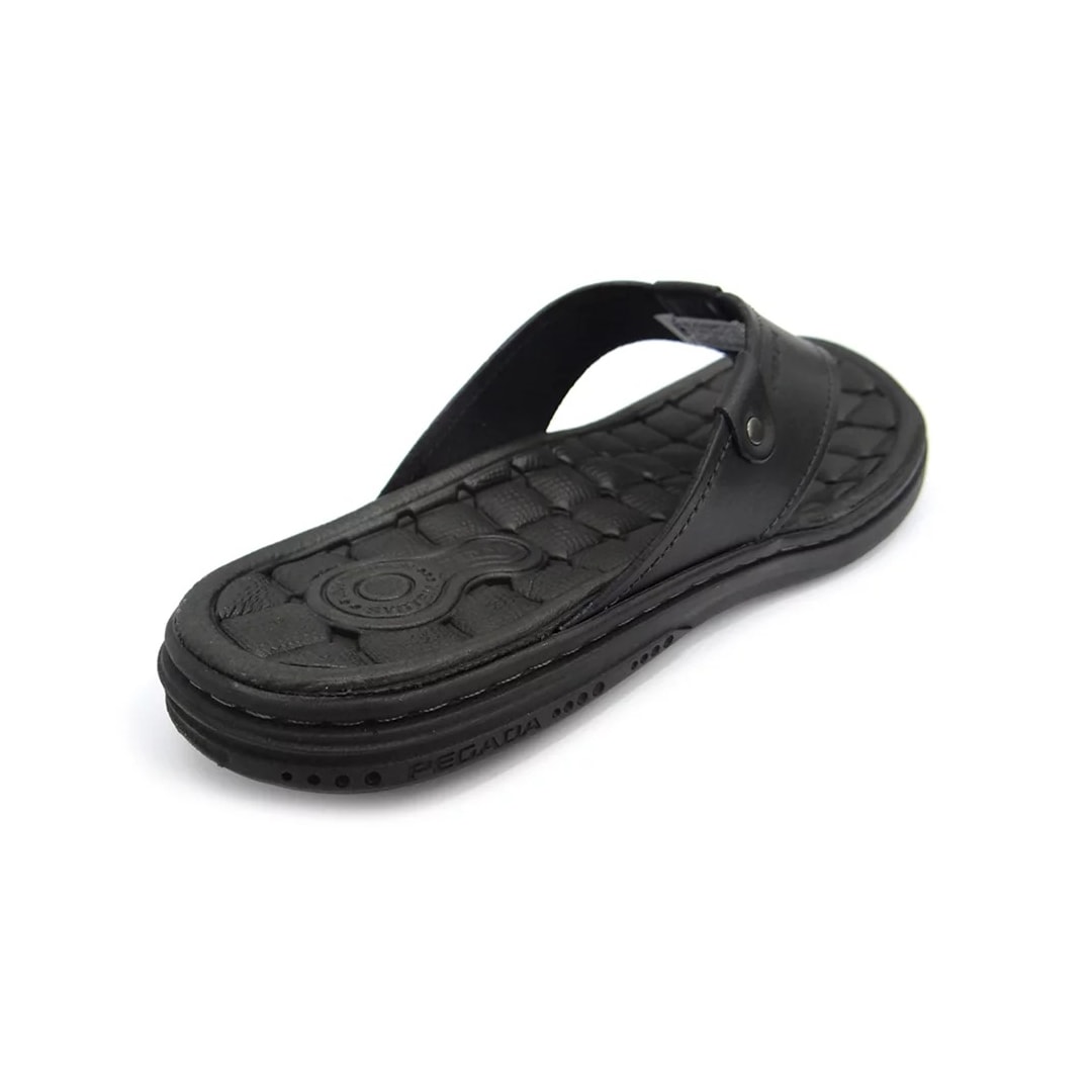 Chinelo Pegada Masculino De Couro 131281 Preto