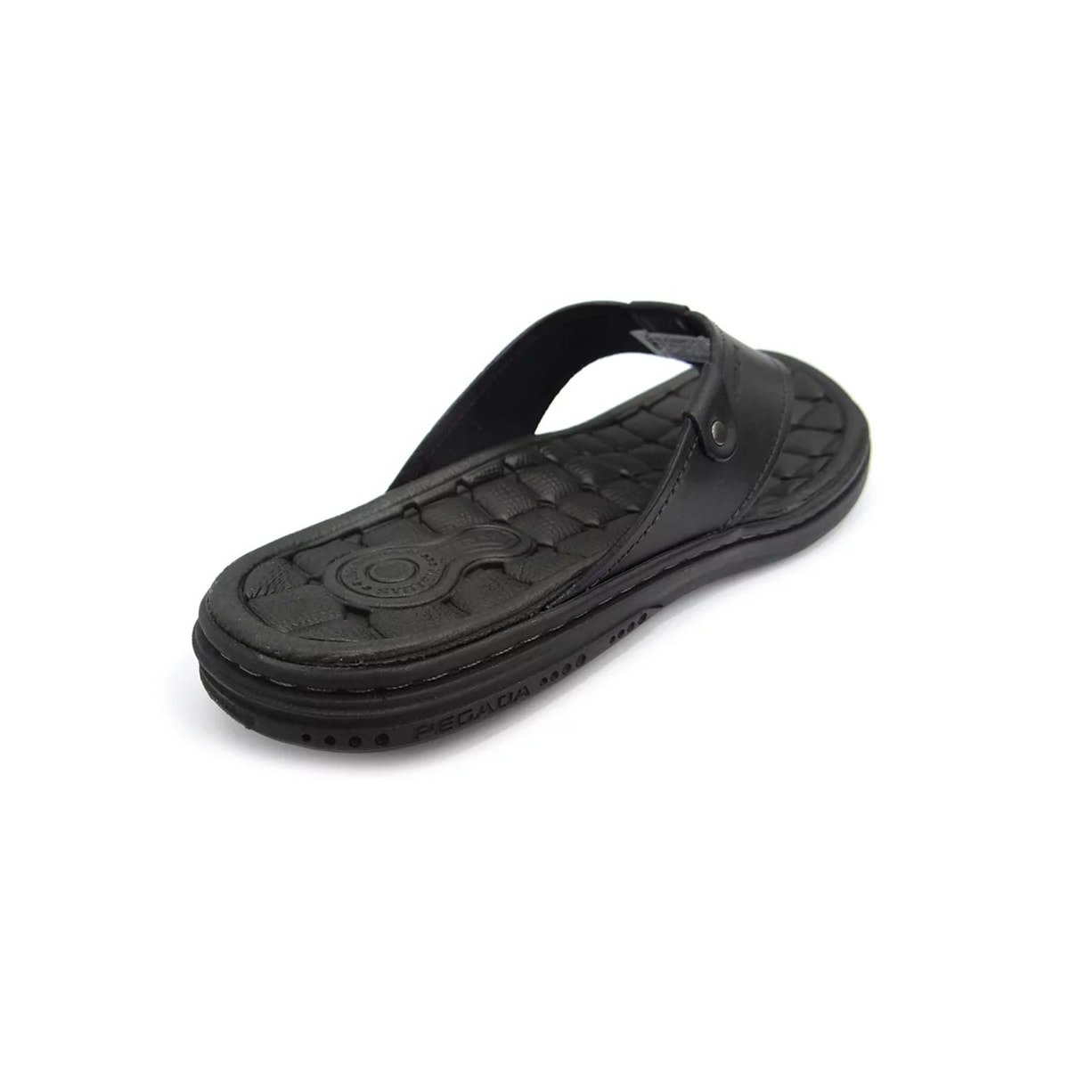 Chinelo Pegada Masculino De Couro 131281 Preto