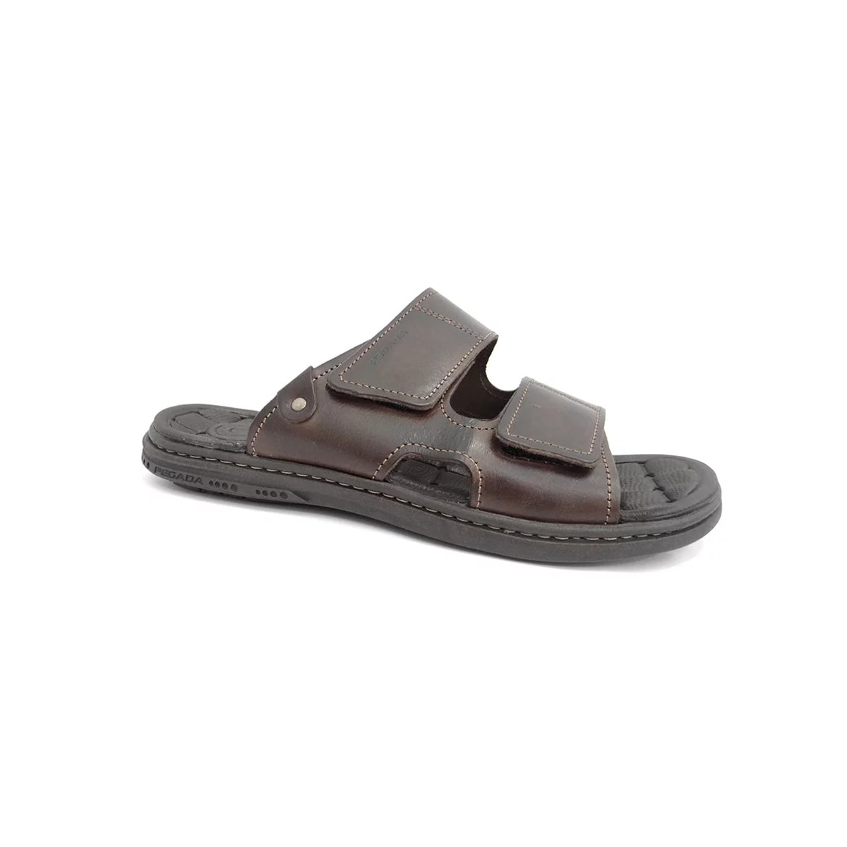 Chinelo Pegada Masculino de Couro 131283 Cravo Chinelo Pegada Masculino de Couro 131283 Cravo