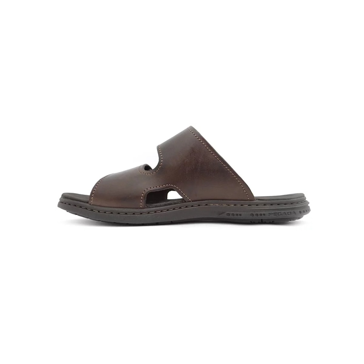Chinelo Pegada Masculino de Couro 131283 Cravo Chinelo Pegada Masculino de Couro 131283 Cravo