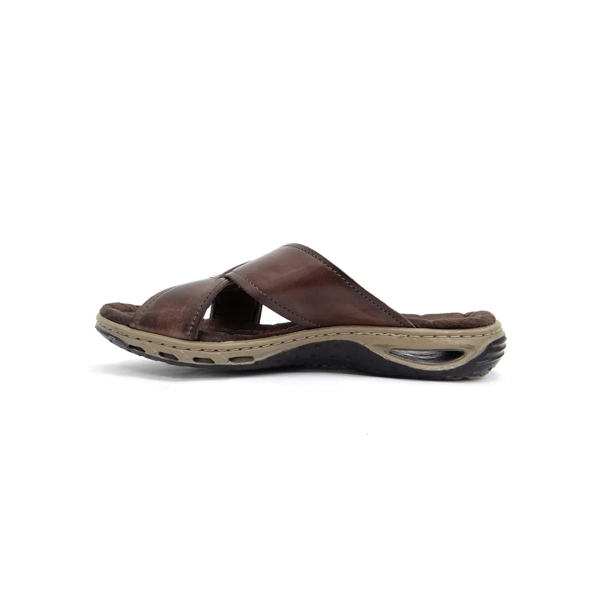 Chinelo Pegada Masculino de Couro 131655 Cravo Chinelo Pegada Masculino de Couro 131655 Cravo