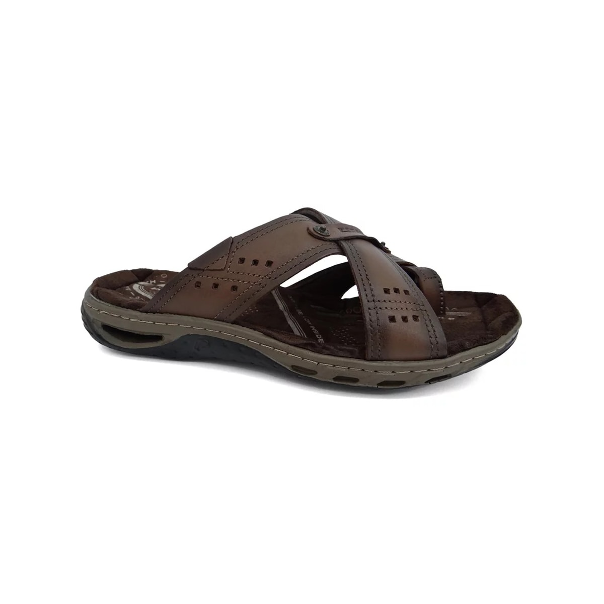 Chinelo Pegada Masculino de Couro 131655 Pinhao Chinelo Pegada Masculino de Couro 131655 Pinhao