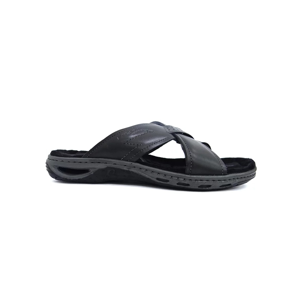 Chinelo Pegada Masculino de Couro 131661 Preto Chinelo Pegada Masculino de Couro 131661 Preto