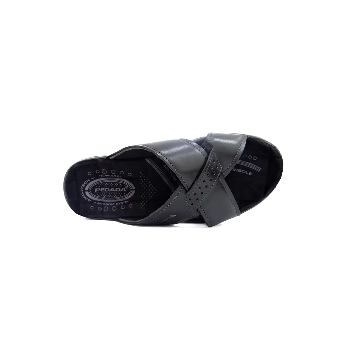 Chinelo Pegada Masculino de Couro 131661 Preto Chinelo Pegada Masculino de Couro 131661 Preto
