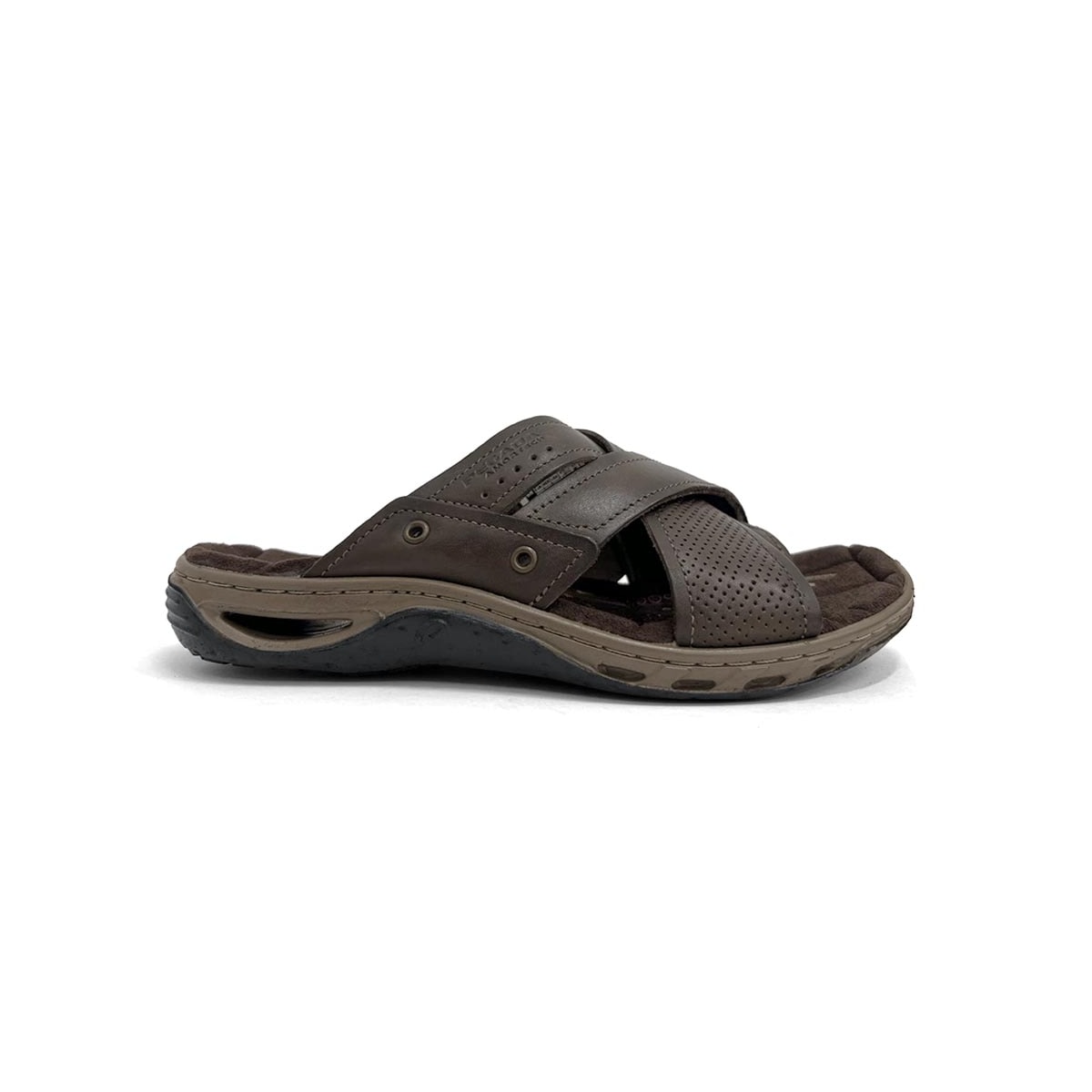 Chinelo Pegada Masculino De Couro 131677 Cravo Chinelo Pegada Masculino De Couro 131677 Cravo