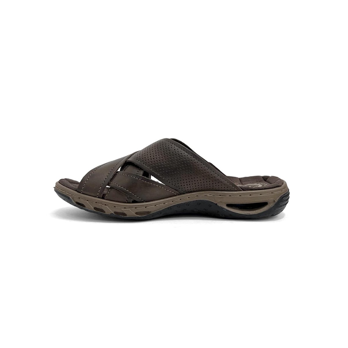 Chinelo Pegada Masculino De Couro 131677 Cravo