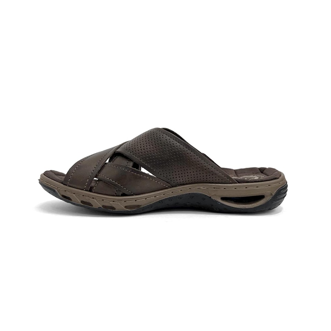 Chinelo Pegada Masculino De Couro 131677 Cravo Chinelo Pegada Masculino De Couro 131677 Cravo